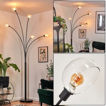 Nikkala Staande lamp Zwart, 5-lichts Nikkala Staande lamp Zwart, 5-lichts