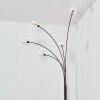 Nikkala Staande lamp Chroom, Zwart, 5-lichts