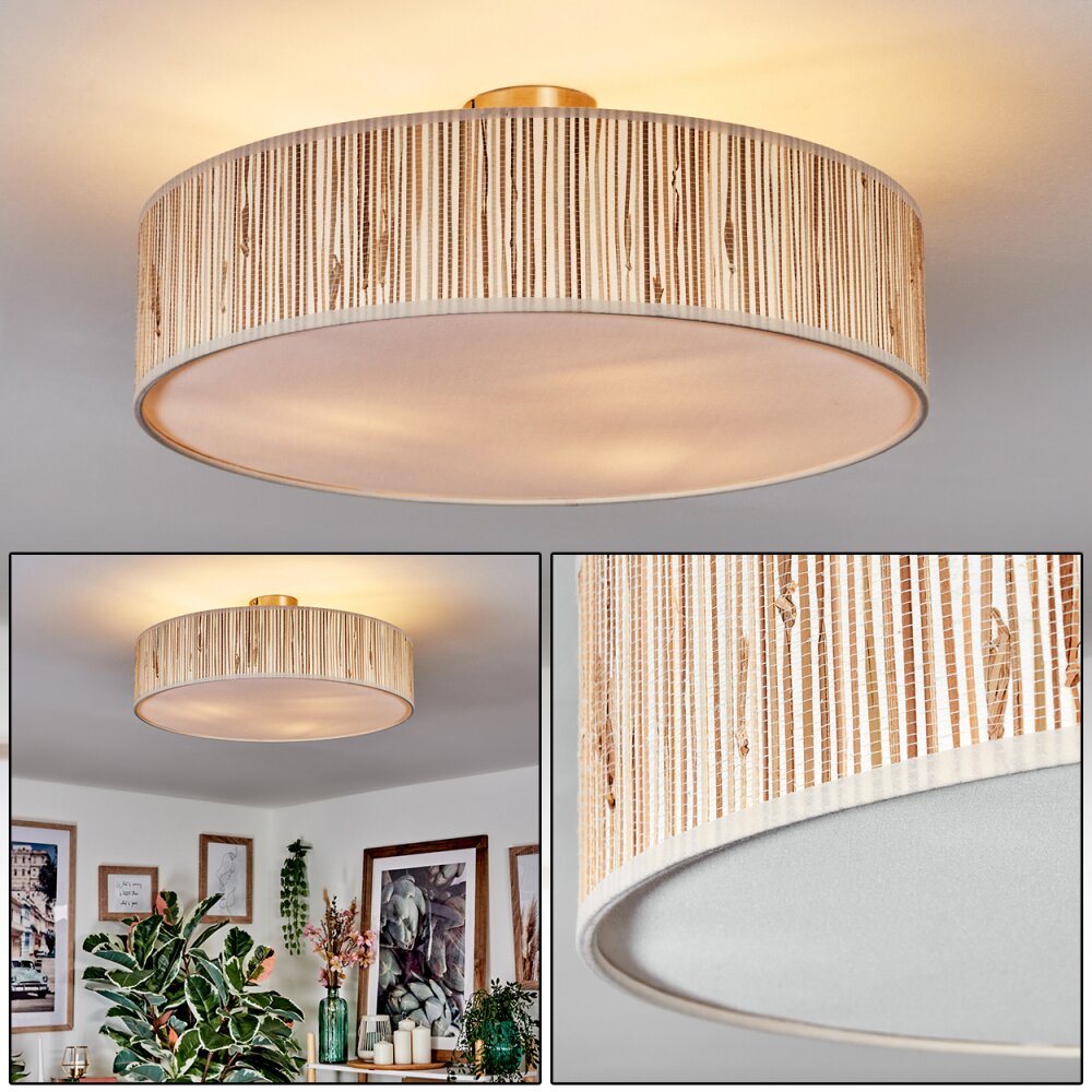 Foggia Plafondlamp Nikkel mat, 3-lichts main product photo