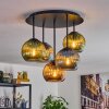 Koyoto Plafondlamp, Kogellampje 45 cm Blauw, Groen, Koperkleurig, 5-lichts