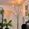 Nikkala Staande lamp Chroom, Zwart, 5-lichts