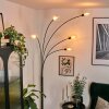 Nikkala Staande lamp Chroom, Zwart, 5-lichts