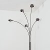 Nikkala Staande lamp Chroom, Zwart, 5-lichts