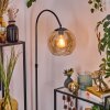 Koyoto Staande lamp, Booglampen Chroom, Zwart, 1-licht