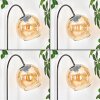 Koyoto Staande lamp Chroom, Zwart, 1-licht