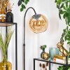 Koyoto Staande lamp Chroom, Zwart, 1-licht
