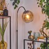 Koyoto Staande lamp Chroom, Zwart, 1-licht