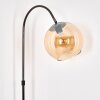 Koyoto Staande lamp Chroom, Zwart, 1-licht