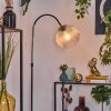 Koyoto Staande lamp Chroom, Zwart, 1-licht