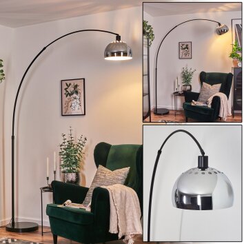 Baloca Staande lamp, Booglampen Zwart, 1-licht