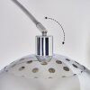 Baloca Staande lamp, Booglampen Chroom, Zwart, 1-licht