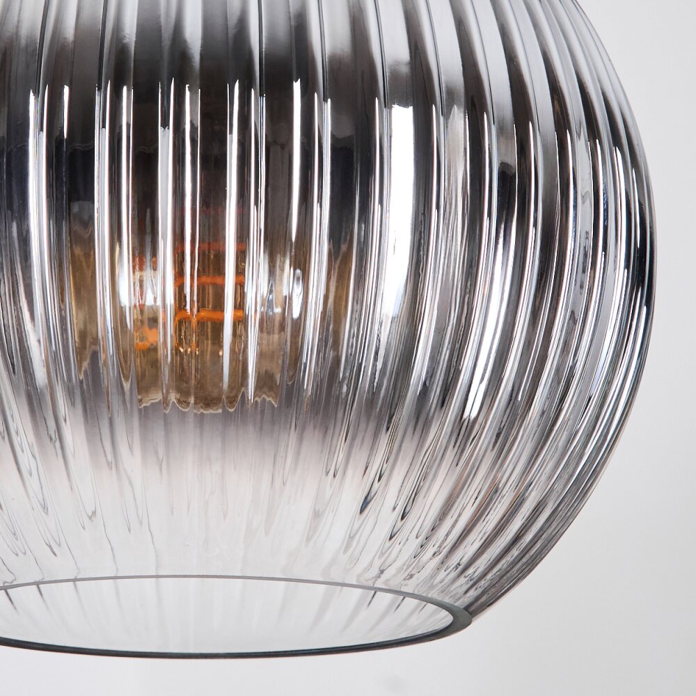 Koyoto Hanglamp, Kogellampje, Cluster hanglamp Amber, Duidelijk, Rookkleurig, 5-lichts