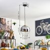 Koyoto Hanglamp, Kogellampje, Hanglamp Goud, Zwart, 1-licht