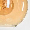 Koyoto Hanglamp, Kogellampje, Hanglamp Goud, Zwart, 1-licht
