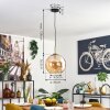 Koyoto Hanglamp, Kogellampje, Hanglamp Goud, Zwart, 1-licht