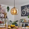 Koyoto Hanglamp, Kogellampje, Hanglamp Goud, Zwart, 1-licht
