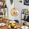 Koyoto Hanglamp, Kogellampje, Hanglamp Goud, Zwart, 1-licht