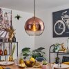 Koyoto Hanglamp, Kogellampje, Hanglamp Goud, Zwart, 1-licht