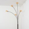 Nikkala Staande lamp Chroom, Zwart, 5-lichts