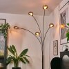 Nikkala Staande lamp Chroom, Zwart, 5-lichts