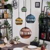 Koyoto Hanglamp, Kogellampje, Cluster hanglamp 35 cm Amber, Goud, Koperkleurig, Rookkleurig, 4-lichts