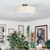Foggia Plafondlamp Nikkel mat, 3-lichts