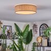 Antillo Plafondlamp Bruin, Natuurlijke kleuren, Wit, 3-lichts