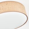 Antillo Plafondlamp Bruin, Natuurlijke kleuren, Wit, 3-lichts