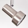 Edain Plafondlamp, Plafondspot LED Chroom, Nikkel mat, 2-lichts