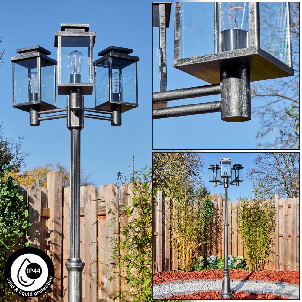 Tieva Kandelaar, Pad licht Zwart, Zilver, 3-lichts main product photo