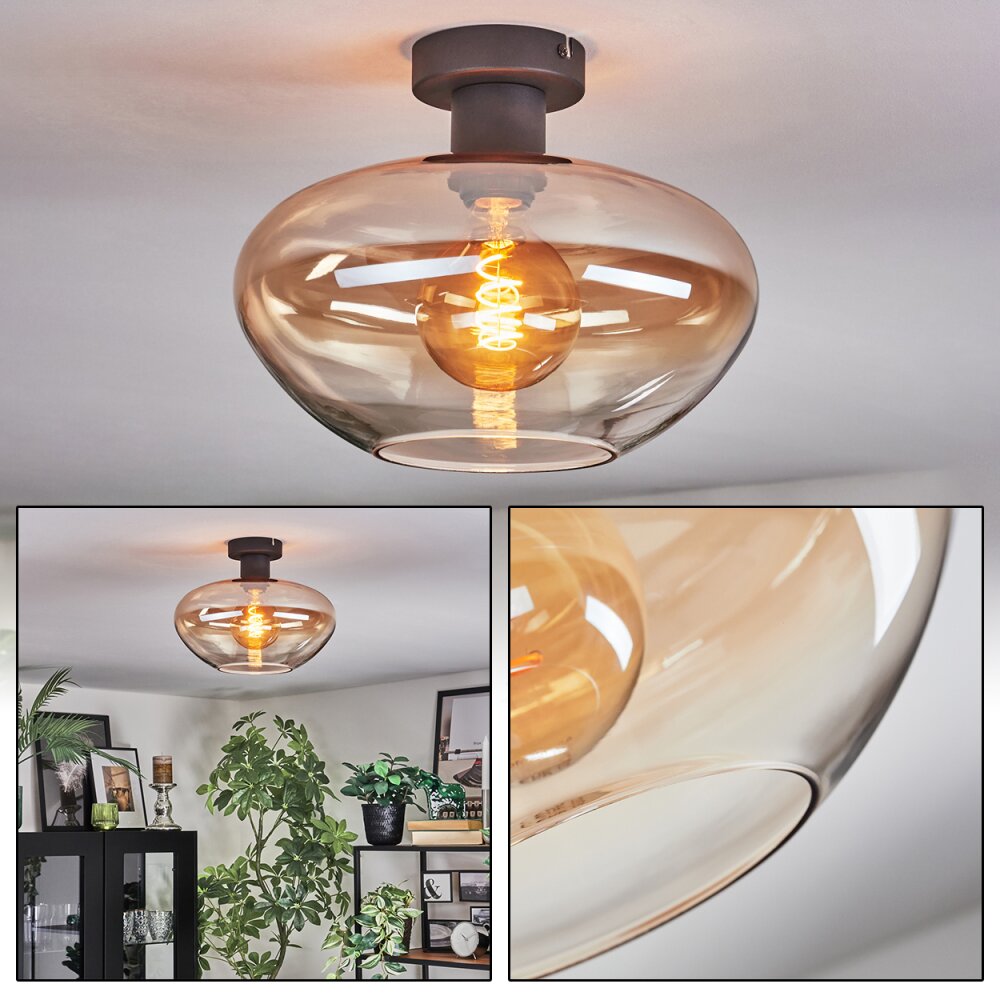 Mertola Plafondlamp Amber, Duidelijk, 1-licht main product photo