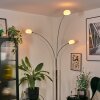 Nikkala Staande lamp Chroom, Wit, 3-lichts