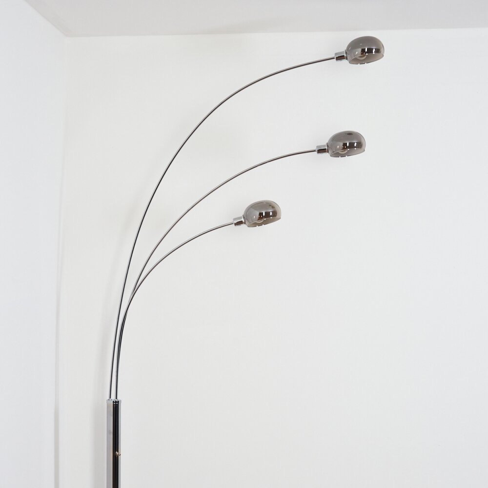 Nikkala Staande lamp Chroom, Wit, 3-lichts