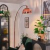 Baloca Staande lamp, Booglampen Koperkleurig, Zwart, 1-licht