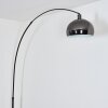 Baloca Staande lamp Chroom, Zwart, 1-licht