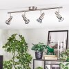 Firan Plafondlamp, Plafondspot LED Chroom, Nikkel mat, 4-lichts