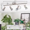Firan Plafondlamp, Plafondspot LED Chroom, Nikkel mat, 4-lichts