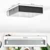 Esmar Plafondlamp LED Zwart, 1-licht