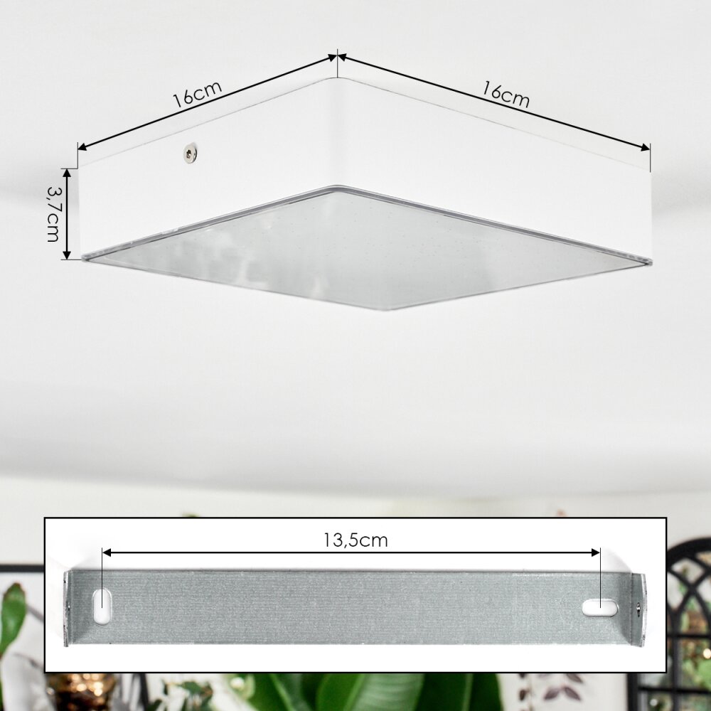 Esmar Plafondlamp LED Wit, 1-licht