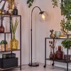 Koyoto Staande lamp Chroom, Zwart, 1-licht