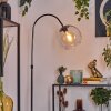 Koyoto Staande lamp Chroom, Zwart, 1-licht