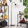 Koyoto Staande lamp Chroom, Zwart, 1-licht