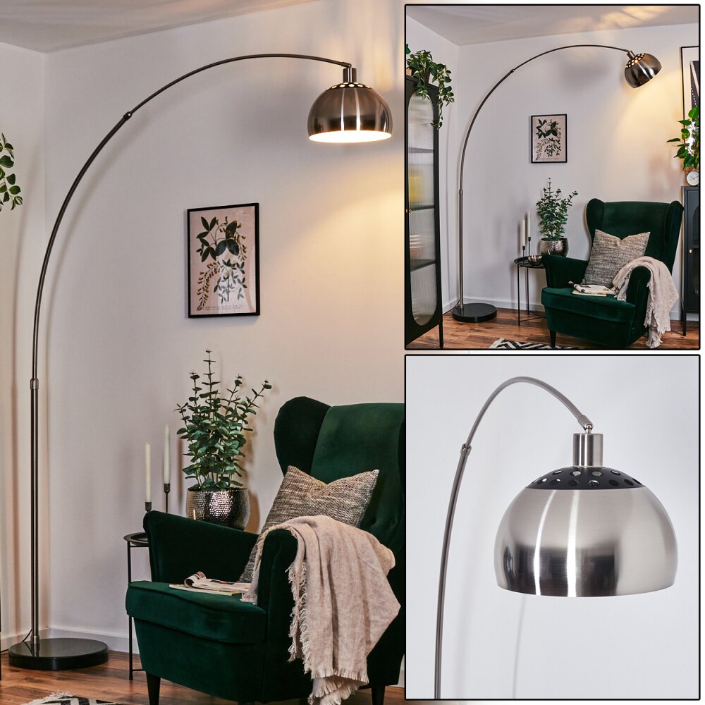 Baloca Staande lamp Nikkel mat, Zwart, 1-licht main product photo