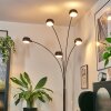 Nikkala Staande lamp Chroom, Zwart, 5-lichts