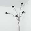 Nikkala Staande lamp Chroom, Zwart, 5-lichts