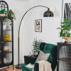 Baloca Staande lamp Chroom, Zwart, 1-licht