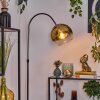 Koyoto Staande lamp, Booglampen Chroom, Zwart, 1-licht