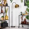 Koyoto Staande lamp, Booglampen Chroom, Zwart, 1-licht