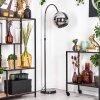 Koyoto Staande lamp, Booglampen Chroom, Zwart, 1-licht