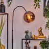 Koyoto Staande lamp, Booglampen Chroom, Zwart, 1-licht